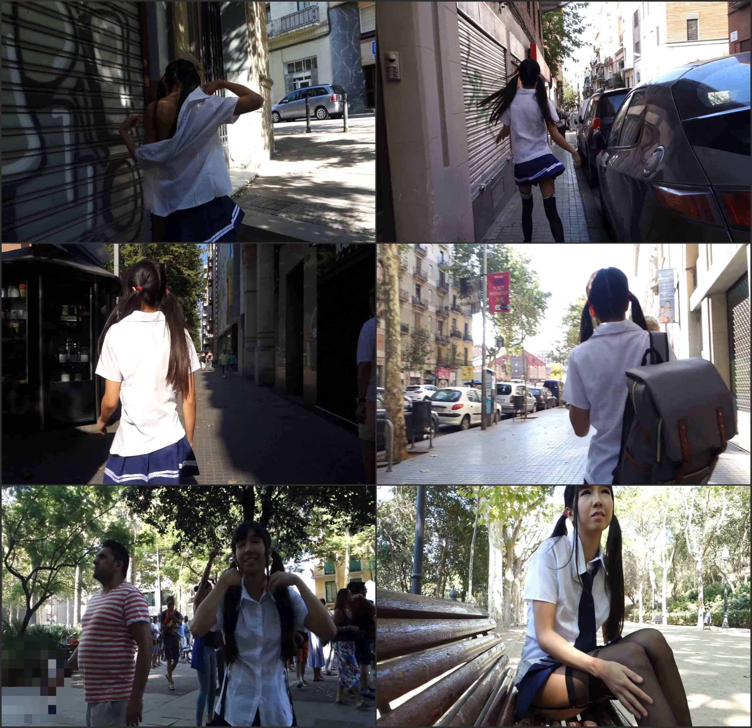ManyVids Littlesubgirl Jap Schoolgirl Gets Naked In The City