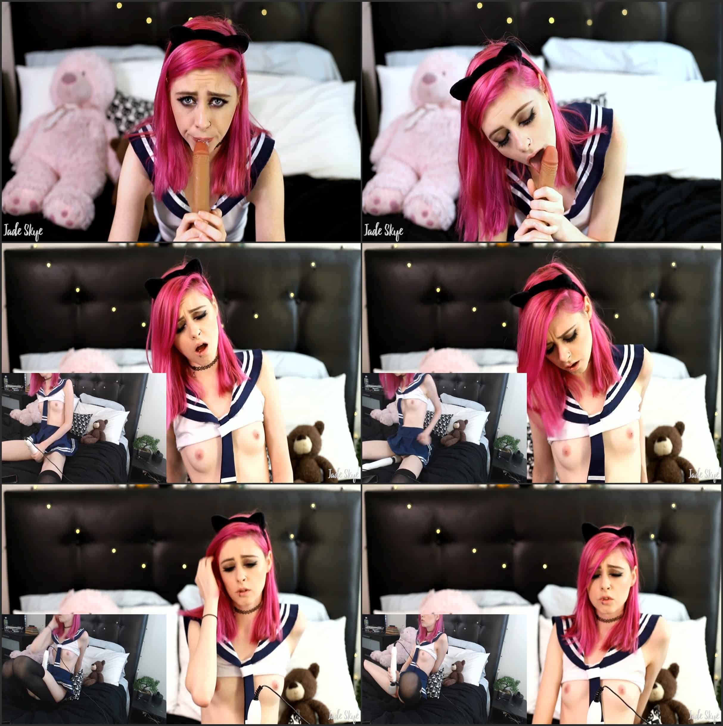 ManyVids JadeSkye Neko Girl Hitachi Grinding