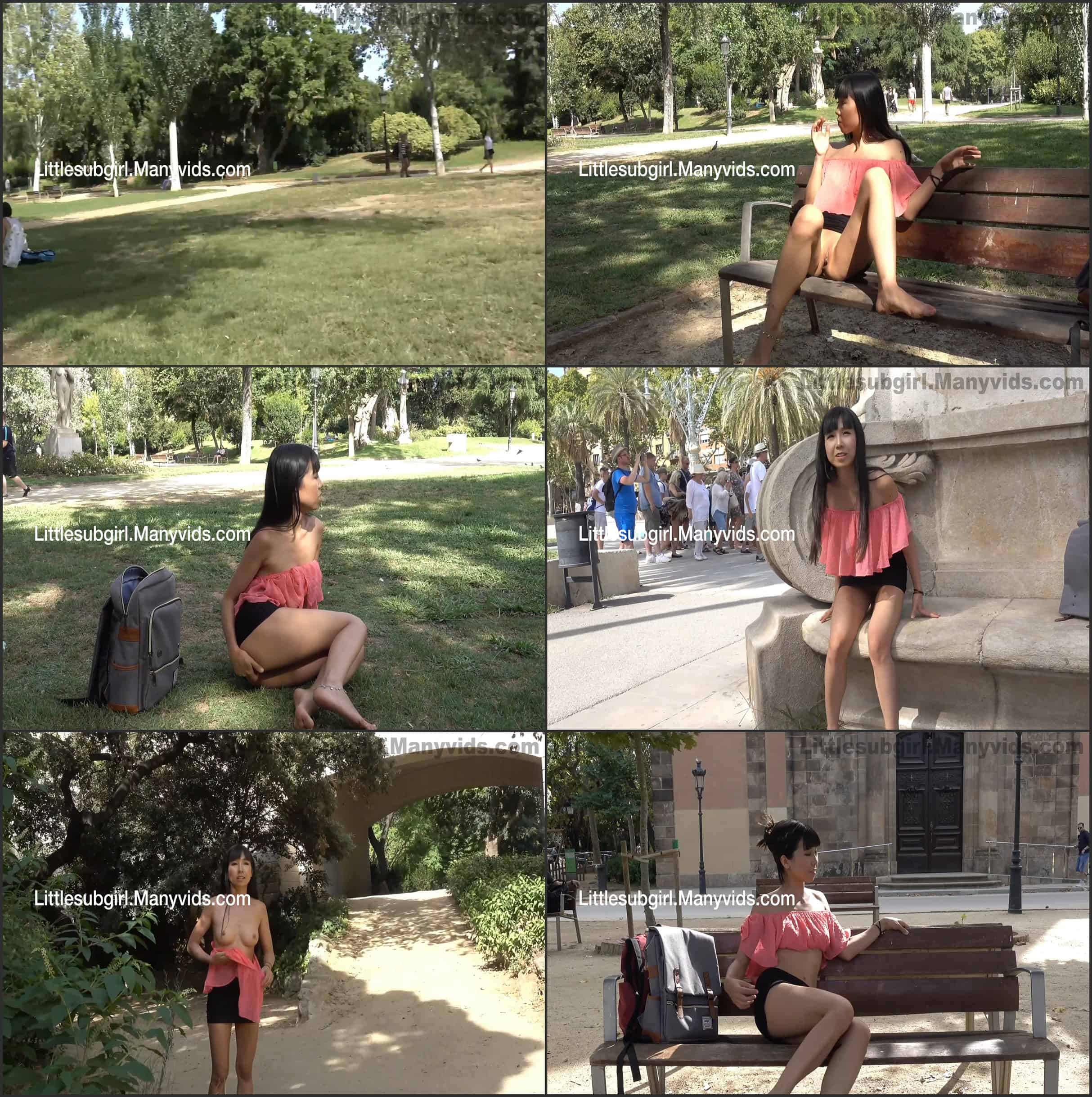 Littlesubgirl - Skinny Asian Get Naked, Fucking Her Ass & Squirts Infront Of Strangers