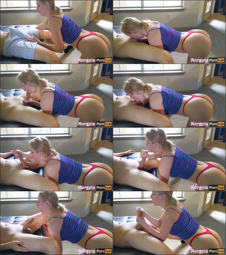Naughty Roommate Worships a Big Cock - Morgpie