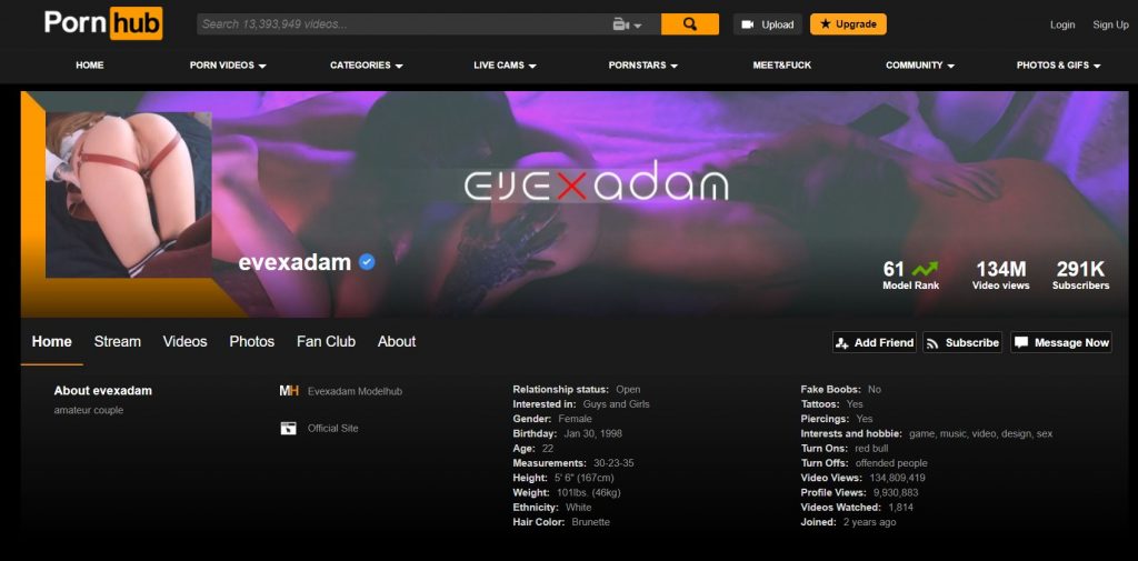Pornhub Evexadam Megapack
