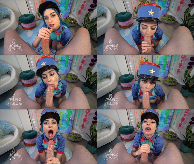Jewelz Blu - Officer Jenny POV Pokemon Cosplay BJ